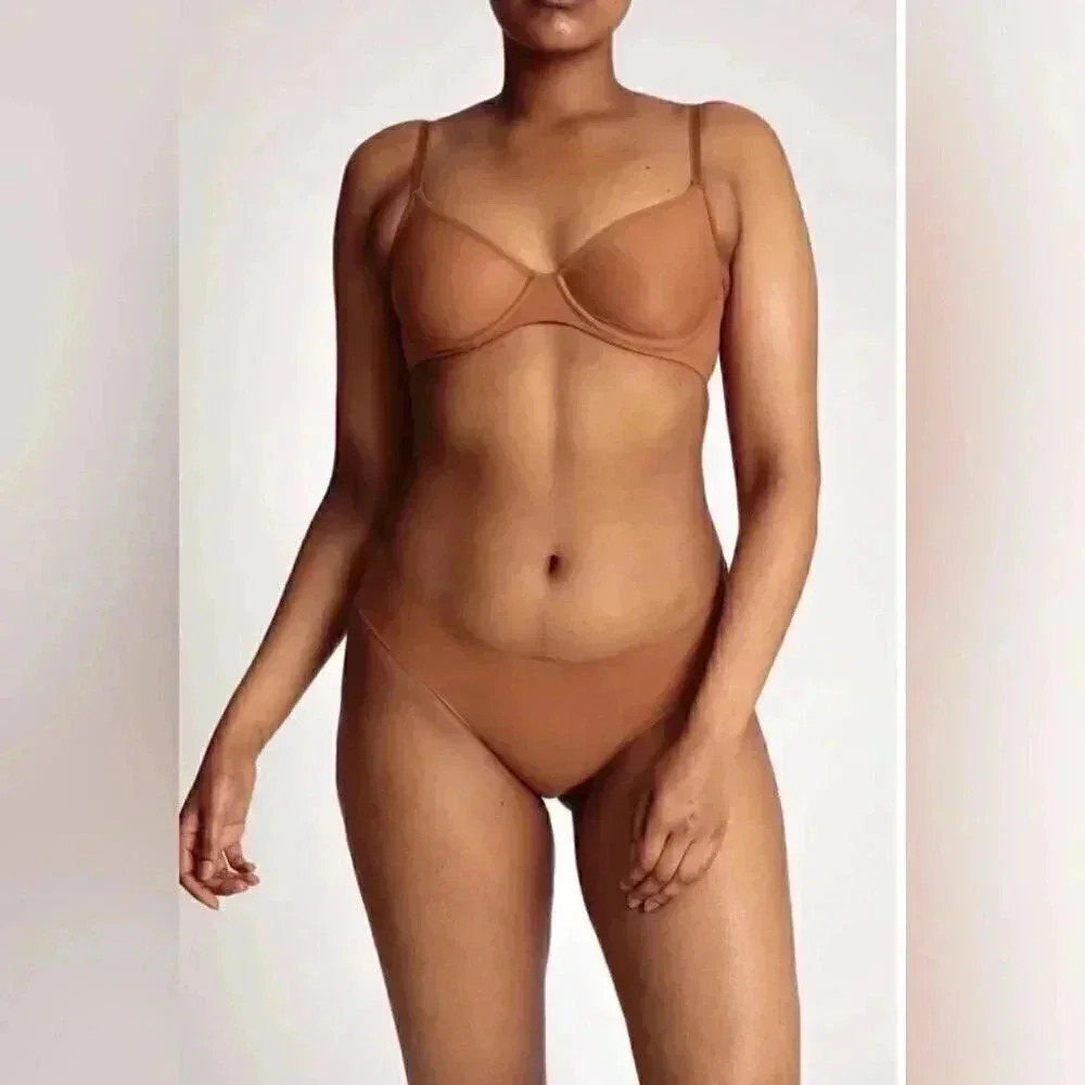 Nubian Skin Seamless Caramel Underwear Set | 3-Pack, Size S, NWT